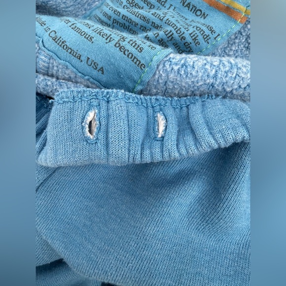 Aviator Nation 5 Stripe Sweatpants Ocean Blue Rainbow Stripe - Picture 14 of 14